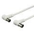Powertech Καλώδιο Κεραίας Cab-V003, Αρσενικό Σε Θηλυκό, 90°, 1.5M, Λευκό