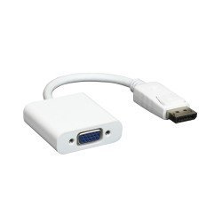 Powertech Αντάπτορας Displayport Σε Vga Cab-Dp006, 0.20M, Λευκός Powertech Αντάπτορας Displayport Σε Vga Cab-Dp006, 0.20M, Λευκός
