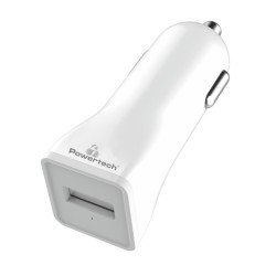 Powertech Φορτιστής Αυτοκινήτου Pt-762, 1X Usb, 1A, Λευκός