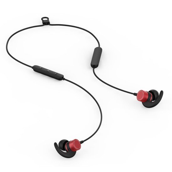 YISON Earphones E17-RD, Bluetooth 5.0, multipoint, με μαγνήτη, κόκκινα