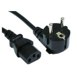 Καλώδιο τροφοδοσίας  για PC  και οθόνη, 3x 0.50mm, 1.5m, μαύρο Καλώδιο τροφοδοσίας  για PC  και οθόνη, 3x 0.50mm, 1.5m, μαύρο