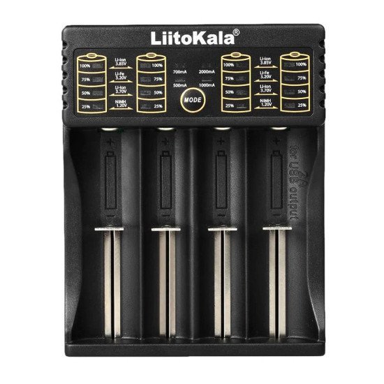 Liitokala Φορτιστής Lii-402 Για Μπαταρίες Nimh/Cd, Li-Ion, Imr, 4 Slots