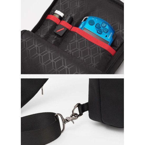 Arctic Hunter Τσάντα Crossbody Xb00100-Bk, Usb, Αδιάβροχη, Μαύρο Arctic Hunter Τσάντα Crossbody Xb00100-Bk, Usb, Αδιάβροχη, Μαύρο