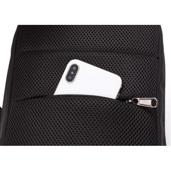 Arctic Hunter Τσάντα Crossbody Xb00100-Bk, Usb, Αδιάβροχη, Μαύρο Arctic Hunter Τσάντα Crossbody Xb00100-Bk, Usb, Αδιάβροχη, Μαύρο