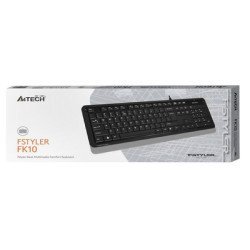 A4TECH ενσύρματο πληκτρολόγιο FK10 Fstyler series, ΕΝ/GR, μαύρο