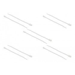 Delock Δεματικά Καλωδίων 18945 Με Οπή Στερέωσης, 200X4.8Mm, Λευκά, 10Τμχ Delock Δεματικά Καλωδίων 18945 Με Οπή Στερέωσης, 200X4.8Mm, Λευκά, 10Τμχ