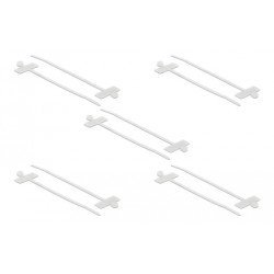 Delock Δεματικά Καλωδίων 18956 Με Ετικέτα, 190X4.8Mm, Λευκά, 10Τμχ Delock Δεματικά Καλωδίων 18956 Με Ετικέτα, 190X4.8Mm, Λευκά, 10Τμχ
