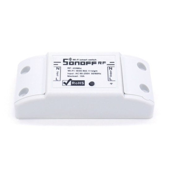 Sonoff Smart Διακόπτης Rf2 433Mhz, Wifi 2.4Ghz, Λευκό