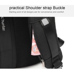 Arctic Hunter Τσάντα Πλάτης B00345-Bk Με Θήκη Laptop 15.6", Usb, Μαύρη