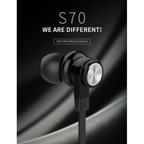 Celebrat Earphones Με Μικρόφωνο D9, 10Mm, 3.5Mm, 1.2M, Μαύρα