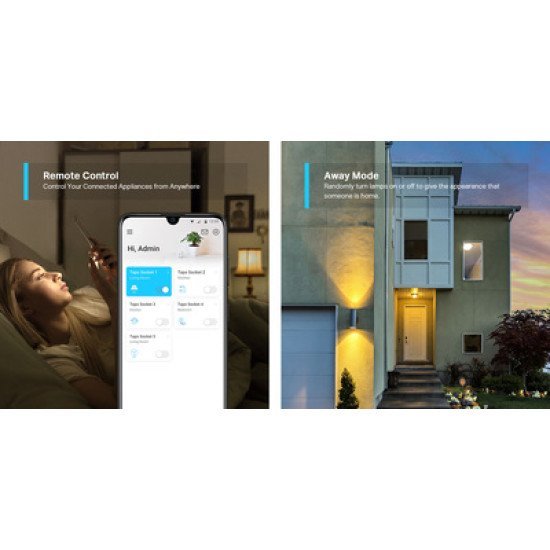 Tp-Link Smart Αντάπτορας Ρεύματος Tapo-P100, Wi-Fi, Βτ, 4Τμχ, Ver. 1.0