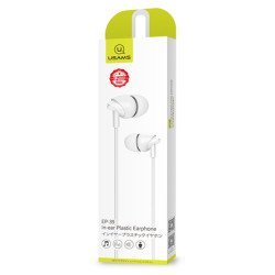 Usams Earphones Με Μικρόφωνο Ep-39, 10Mm, 3.5Mm, 1.2M, Λευκά