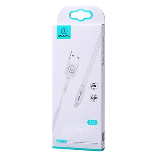 Usams Καλώδιο Usb Σε Lightning Us-Sj199, 1.2M, Λευκό Usams Καλώδιο Usb Σε Lightning Us-Sj199, 1.2M, Λευκό