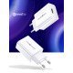 Usams Φορτιστής Τοίχου T22, 1X Usb, Qc3.0 18W 3A, Λευκός Usams Φορτιστής Τοίχου T22, 1X Usb, Qc3.0 18W 3A, Λευκός