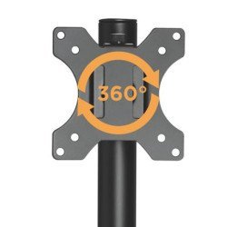 Brateck Βάση Γραφείου Ldt40-G02 Για 2 Οθόνες 17" - 32", 8Kg