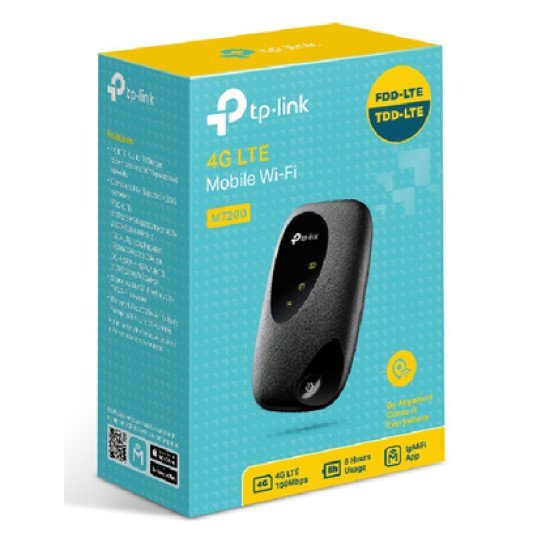 Tp-Link Mobile Wi-Fi M7200, 4G Fdd/Tdd-Lte, 2000Mah, Ver. 2.0