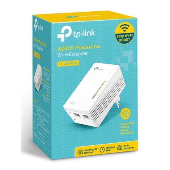 Tp-Link Wi-Fi Powerline Extender, Av600 300Mbps, Ver. 4.0