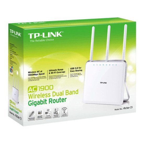 Tp-Link Router Archer C9, Wi-Fi 1900Mbps Ac1900, Dual Band, Ver. 1.0