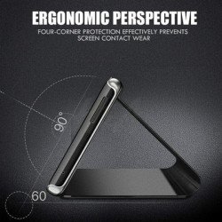 Powertech Θήκη Clear View Mob-1518, Huawei Y6P, Μπλε