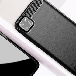 Powertech Θήκη Carbon Flex Mob-1523, Huawei Y5P, Μαύρη