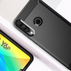 Powertech Θήκη Carbon Flex Mob-1524, Huawei Y6P, Μαύρη