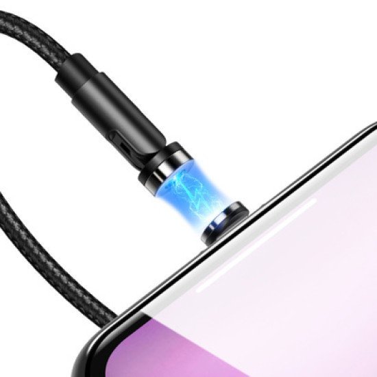 Usams Καλώδιο Usb Σε Lightning U59, Μαγνητικό, Περιστρεφόμενο, 1M, Μαύρο Usams Καλώδιο Usb Σε Lightning U59, Μαγνητικό, Περιστρεφόμενο, 1M, Μαύρο
