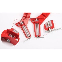 Powertech Γωνιακός Σφιγκτήρας 90° Tool-0024, 100Mm, Κόκκινος