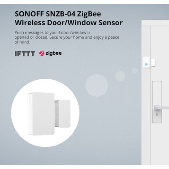 Sonoff Smart Αισθητήρας Πόρτας & Παραθύρου Snzb-04, Zigbee