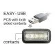 Powertech Καλώδιο Usb Σε Usb Micro-B Cab-U137, 90°, Dual Easy Usb, 1M
