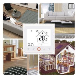 Smart Θερμοστάτης Αερίου Bht-002-Gclw, Wifi, Λευκός Smart Θερμοστάτης Αερίου Bht-002-Gclw, Wifi, Λευκός