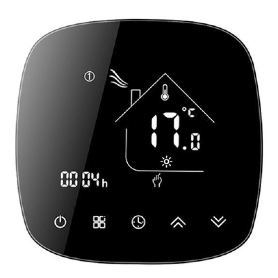Smart Θερμοστάτης Πετρελαίου Bht-001-Gblw, Wifi, Μαύρος Smart Θερμοστάτης Πετρελαίου Bht-001-Gblw, Wifi, Μαύρος