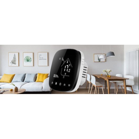 Smart Θερμοστάτης Πετρελαίου Bht-001-Gblw, Wifi, Μαύρος Smart Θερμοστάτης Πετρελαίου Bht-001-Gblw, Wifi, Μαύρος