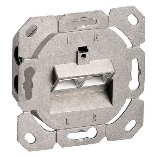 Goobay Επιτοίχια Πρίζα Cat 6A 68572, 2X Rj45, 80X80Mm, Λευκή Goobay Επιτοίχια Πρίζα Cat 6A 68572, 2X Rj45, 80X80Mm, Λευκή