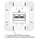 Goobay Επιτοίχια Πρίζα Cat 6A 68572, 2X Rj45, 80X80Mm, Λευκή Goobay Επιτοίχια Πρίζα Cat 6A 68572, 2X Rj45, 80X80Mm, Λευκή