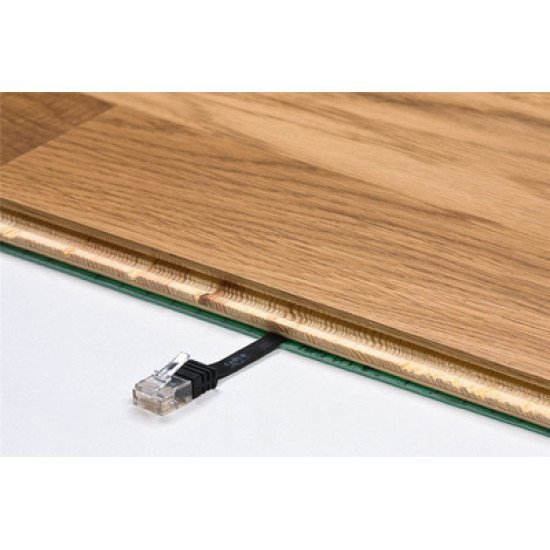 Goobay Καλώδιο U/Ftp Cat6 95387, Flat, Awg 32/7, Copper, 5M, Μαύρο Goobay Καλώδιο U/Ftp Cat6 95387, Flat, Awg 32/7, Copper, 5M, Μαύρο