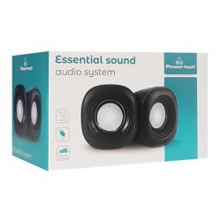 Powertech Ηχεία Essential Sound Pt-844, 2X 3W, 3.5Mm, Μαύρα