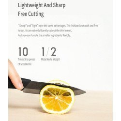 Mijia Σετ 4 Μαχαιριών Hu0010, Κεραμικά, Μαύρο