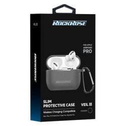 Rockrose Θήκη Προστασίας Veil Iiι Για Airpods Pro, Μαύρη