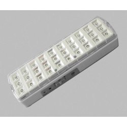 Powertech Led Φωτιστικό Εκτάκτου Ανάγκης Emel-0001, 1800Mah, Λευκό