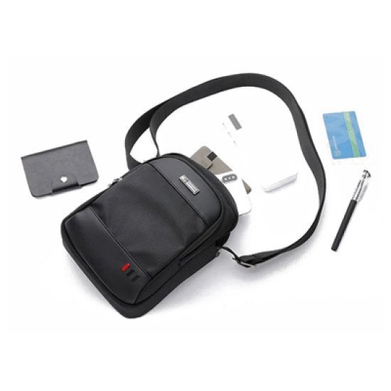 Arctic Hunter Τσάντα Ώμου K00063 Με Θήκη Tablet, Αδιάβροχη, 2.9L, Μαύρη Arctic Hunter Τσάντα Ώμου K00063 Με Θήκη Tablet, Αδιάβροχη, 2.9L, Μαύρη