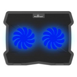 Powertech Βάση & Ψύξη Laptop Pt-930, Έως 15.6", 2X 125Mm Fan, Led, Μαύρο