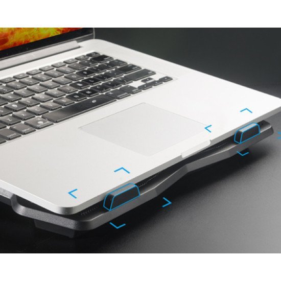 Powertech Βάση & Ψύξη Laptop Pt-930, Έως 15.6", 2X 125Mm Fan, Led, Μαύρο Powertech Βάση & Ψύξη Laptop Pt-930, Έως 15.6", 2X 125Mm Fan, Led, Μαύρο
