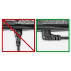 Goobay Καλώδιο Τροφοδοσίας Euro 97355, Γωνιακό, 2X0.75 Mm², 5M, Μαύρο Goobay Καλώδιο Τροφοδοσίας Euro 97355, Γωνιακό, 2X0.75 Mm², 5M, Μαύρο