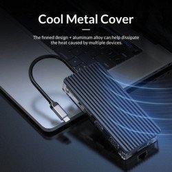 Orico Docking Station Wb-6Ts, Usb-C, 6-Ports, Διάφανο