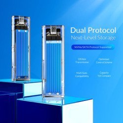 Orico Θήκη Για Μ.2 B Key Ssd Tcm2M-C3, Usb3.1, 10Gbps, Έως 2Tb, Μπλε
