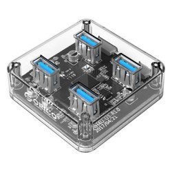 Orico Usb Hub Mh4U-U3, 4X Usb, 5Gbps, Διάφανο