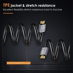 Cabletime Καλώδιο Hdmi 2.0 Av566, 4K/60Hz, 2M, Μαύρο