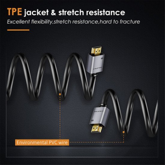 Cabletime Καλώδιο Hdmi 2.0 Av566, 4K/60Hz, 2M, Μαύρο