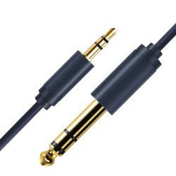 Cabletime Καλώδιο Stereo 6.3Mm Σε Stereo 3.5Mm Av321, 1.8M, Μαύρο