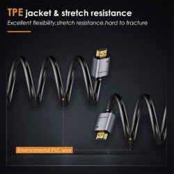 Cabletime Καλώδιο Hdmi 2.0 Av566, 4K/60Hz, 1M, Μαύρο